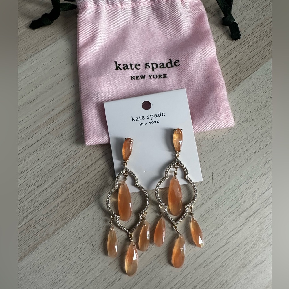 Kate Spade Lantern Gems Chandelier Earrings